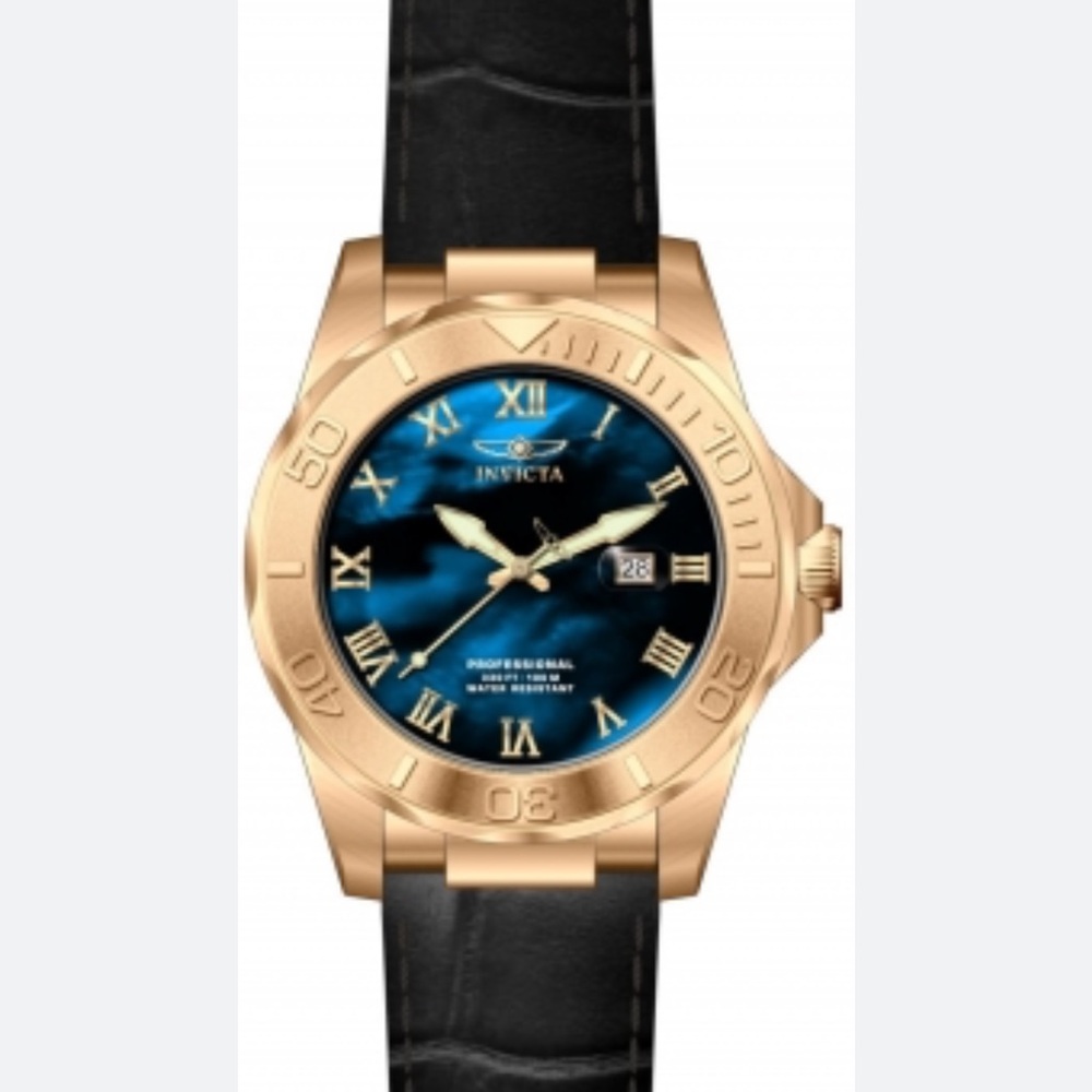 Invicta Pro Diver with blue mother-of-pearl dial …unique and beautiful